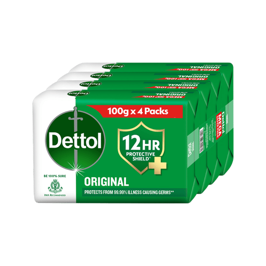 Dettol Original Bathing Bar Soap with 12 Hrs Germ Protection