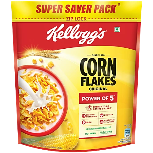 Kellogg's Corn Flakes - Original, High In Iron & B Group Vitamins, Breakfast Cereals, 900 g