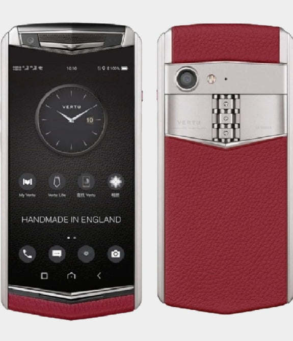 VERTU ASTER P BAROQUE Calf Raspberry Red