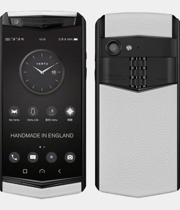 VERTU ASTER P Gothic Calf Moon White Business Luxury Mobile Phone