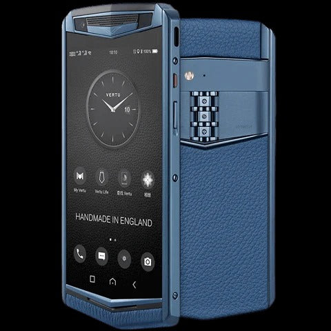 VERTU ASTER P BAROQUE Calf Starry Blue Mobile Phone
