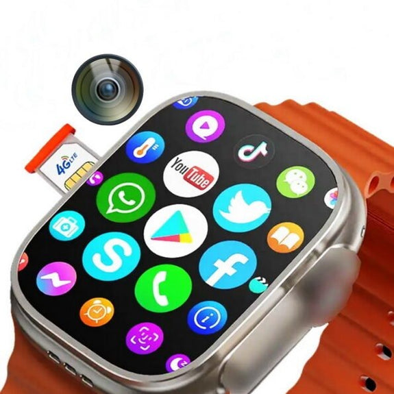 X8 Ultra Android Smart Watch Camera 4G Sim Card 49mm