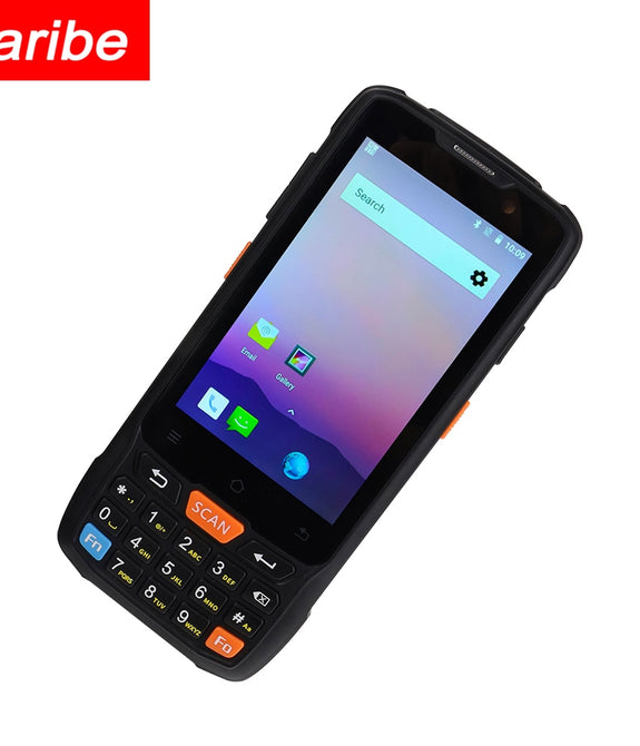 Caribe Military Grade PL-40L Rugged handheld PDA 1D Barcode Scanner Android IP65  waterproof Mobile Phone