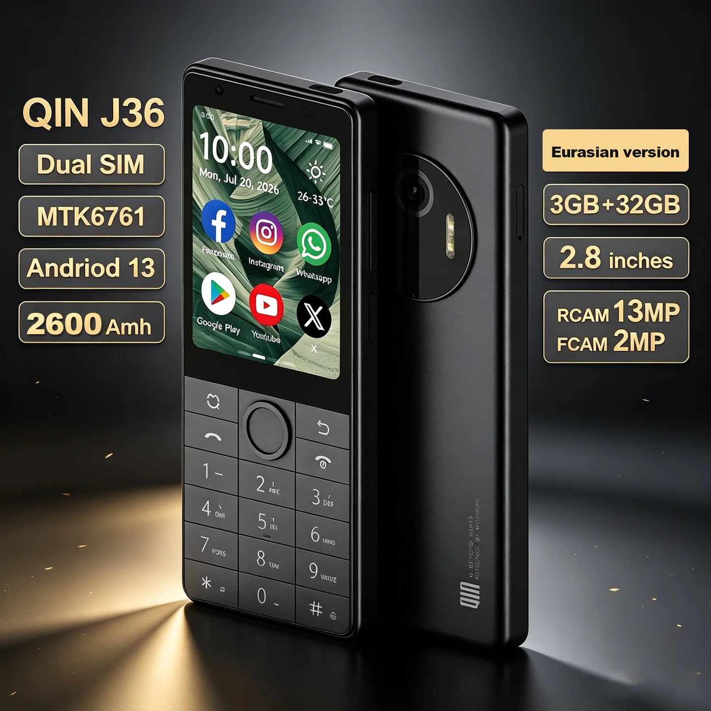 Qin J36 Touchscreen Smartphone