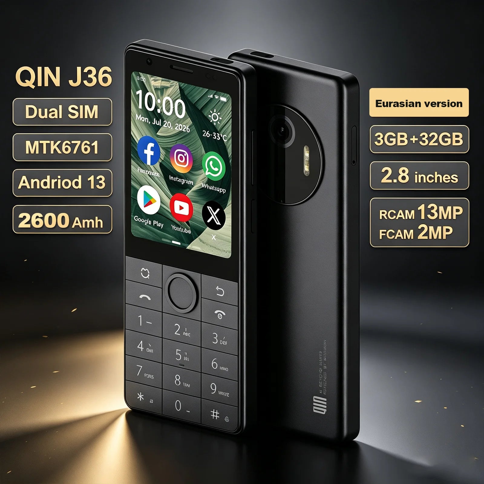 Qin J36 Touchscreen Smartphone