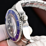 Submariner Blue Steel Automatic Mens Watch 44mm