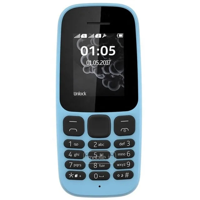 Nokia 105 (2017) Dual SIM Original Classic Keypad Mobile Phone