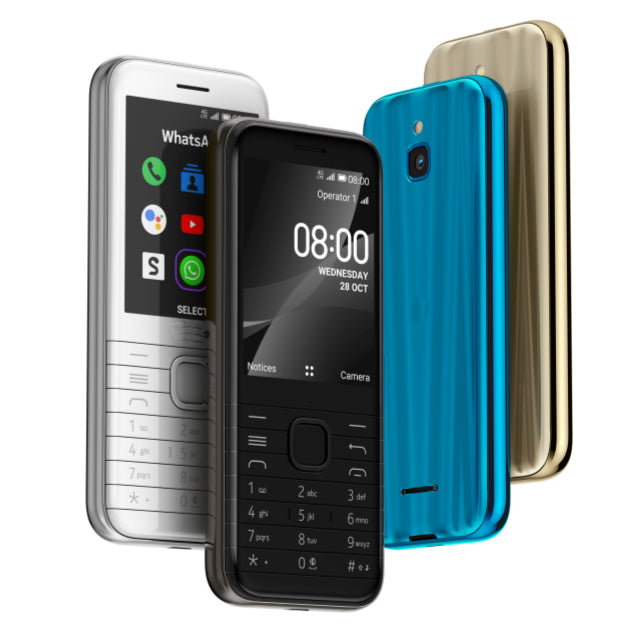 Nokia 8000 Original 4G Simple Mobile Phone Minimalist