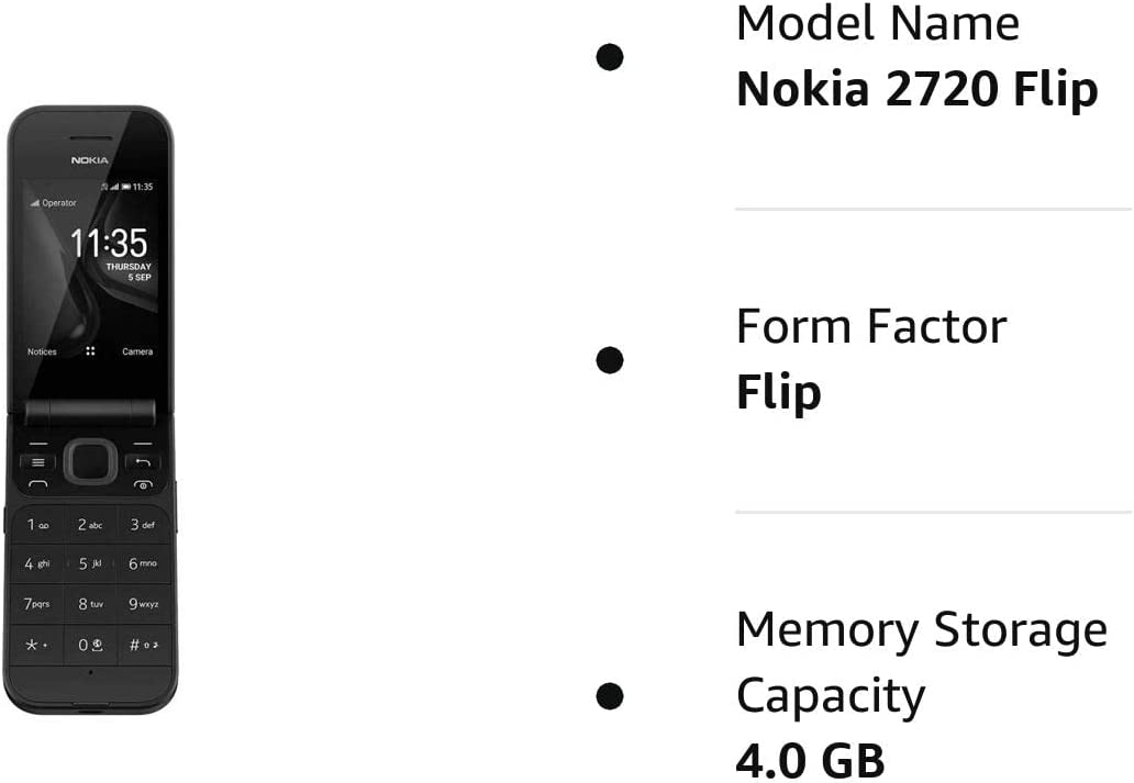 Original Nokia 2720 4G Flip Phone in india