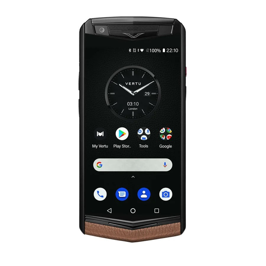 Vertu Aster P Baroque Calf Caramel Brown Android Mobile Phone