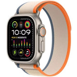 MuVe Watch Ultra 2 GPS + Cellular, 49mm Titanium Case with Orange/Beige Trail Loop - S/M