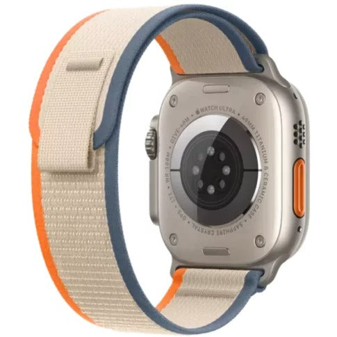 MuVe Watch Ultra 2 GPS + Cellular, 49mm Titanium Case with Orange/Beige Trail Loop - S/M