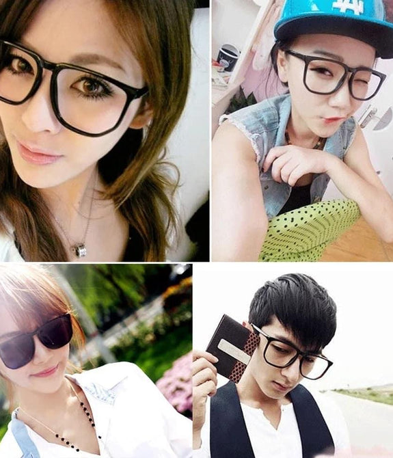 Big Square Fram Lense For men and Women Nerd Glasses