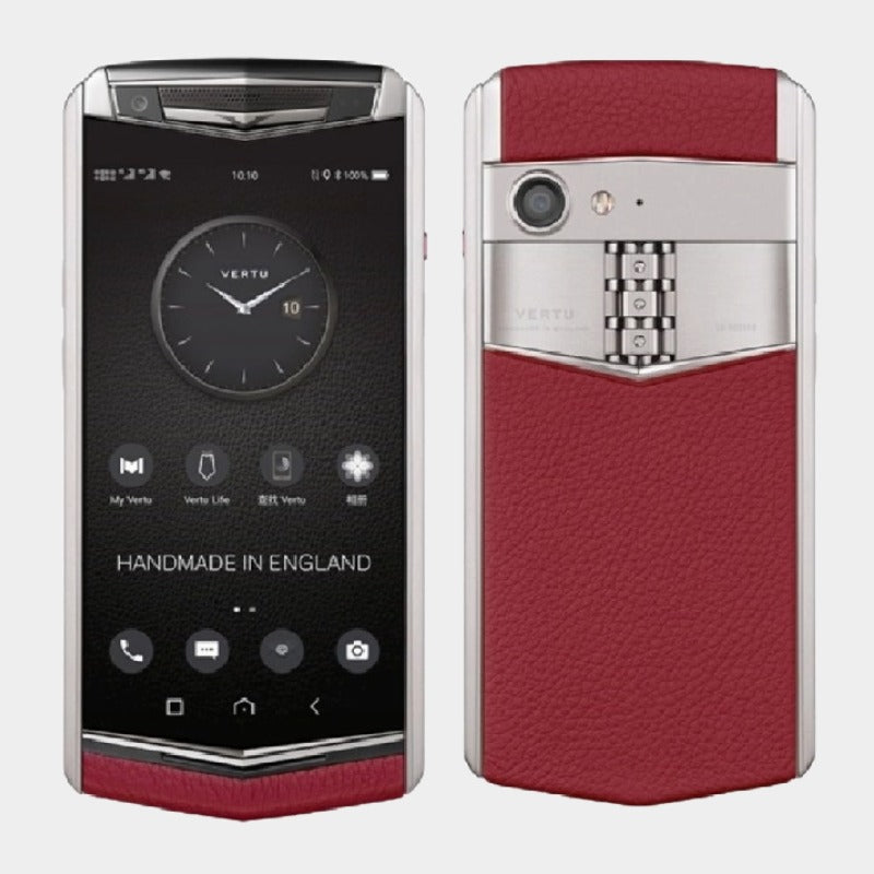 VERTU ASTER P BAROQUE Calf Raspberry Red