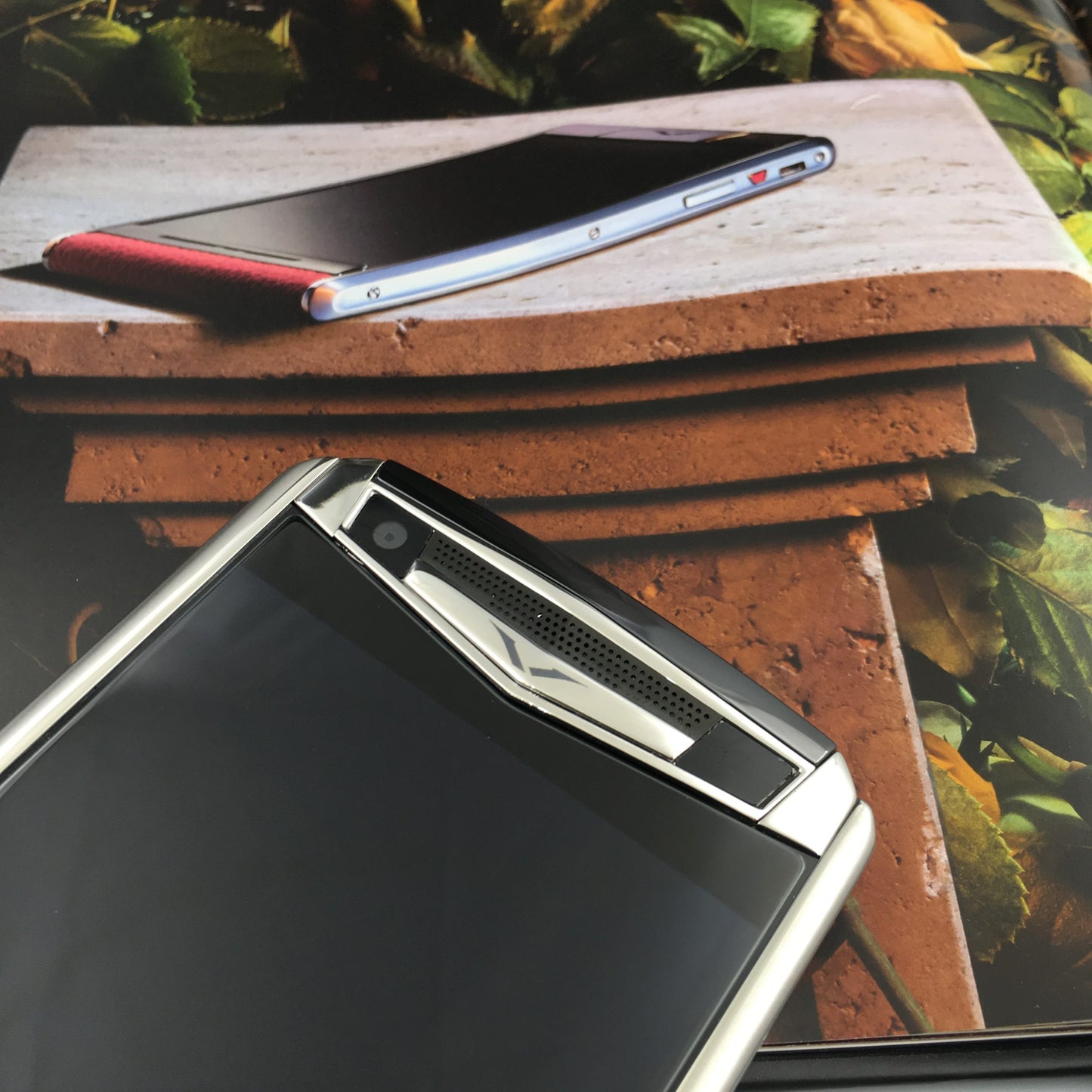 VERTU ASTER P SILVER HIMALAYA Crocodile Dual Sim Card Mobile Phone