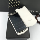 VERTU ASTER P WHITE Silver Calf Hide Dual Sim Card Phone
