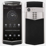 VERTU ASTER P CALF JADE BLACK LEATHER MOBILE PHONE