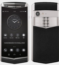 VERTU ASTER P CALF JADE BLACK LEATHER MOBILE PHONE