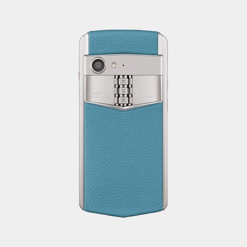 VERTU ASTER P BAROQUE Calf Gentleman Blue Mobile Phone Android
