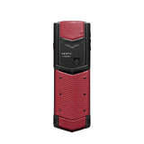 VERTU SIGNATURE V KEYPAD MOBILE PHONE - PURE BLACK LIZARD RED