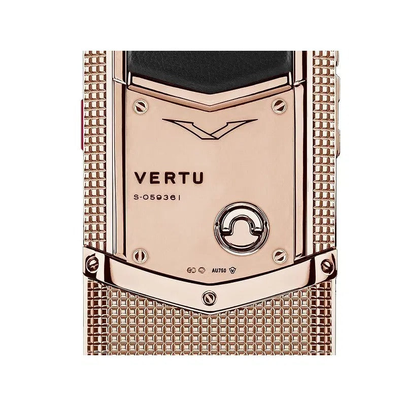 Vertu Signature S Clous De Paris Red Gold Luxury Mobile Phone