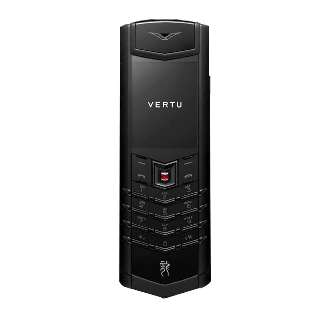 Vertu Signature Dragon Silver Black Keypad Mobile Phone