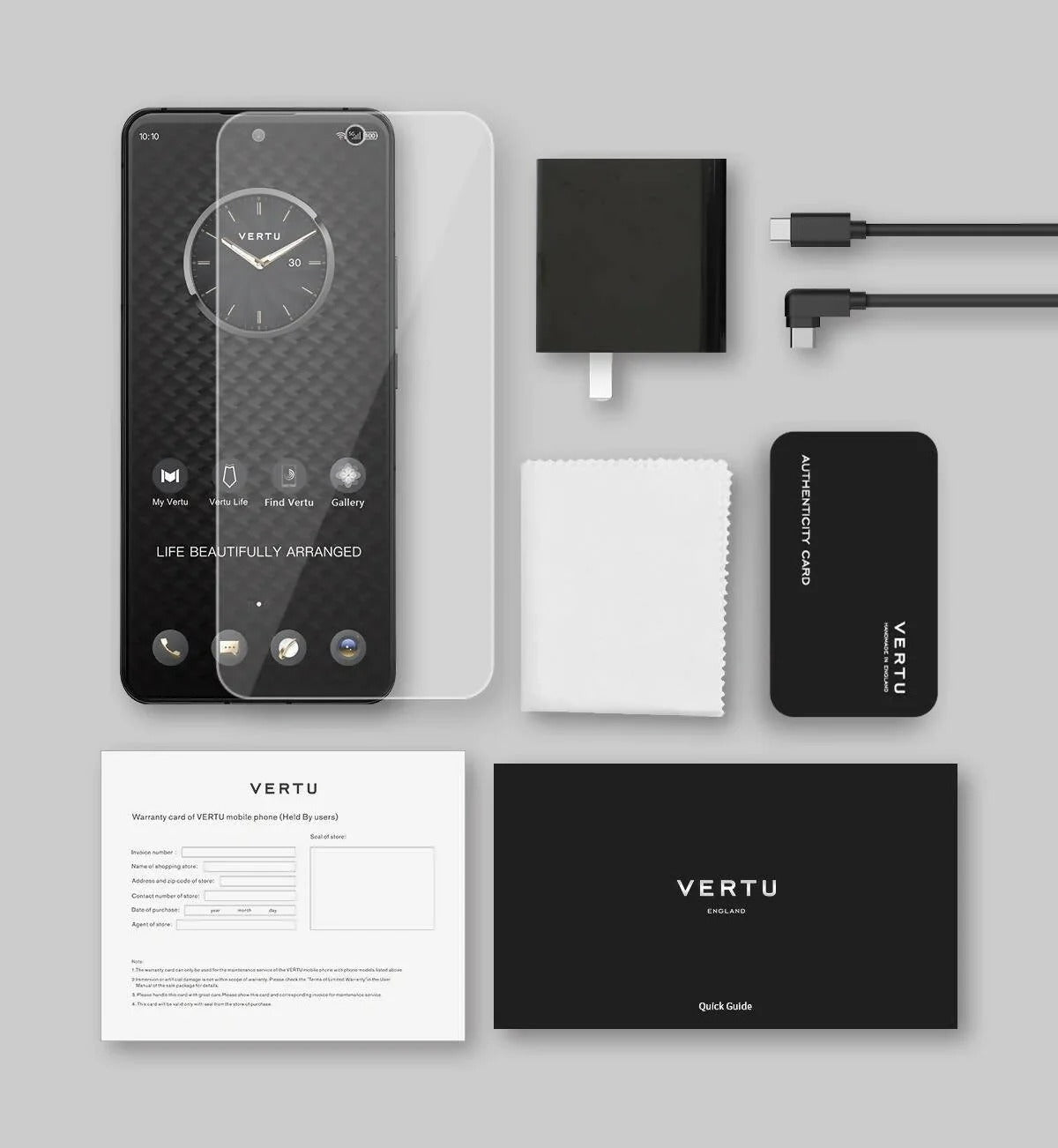 Vertu 5G Jade Black Leather Luxury Mobile Phone - Pre-Order Available