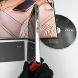 Vertu ASTER P RED Silver Calf Hide Dual Sim Card Mobile Phone