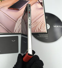 Vertu ASTER P RED Silver Calf Hide Dual Sim Card Mobile Phone