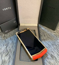 Vertu Aster P Red Leather 18ct Rosegold Diamond Edition Mobile Phone (Made to Order)