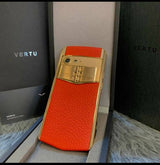 Vertu Aster P Red Leather 18ct Rosegold Diamond Edition Mobile Phone (Made to Order)