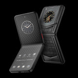 VERTU IRONFLIP BASALT BLACK ALLIGATOR SKIN MOBILE PHONE