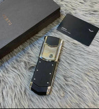 Vertu Signature Black Silver Blue Diamonds Edition Mobile Phone ( Pre Order)