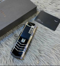 Vertu Signature Black Silver Blue Diamonds Edition Mobile Phone ( Pre Order)