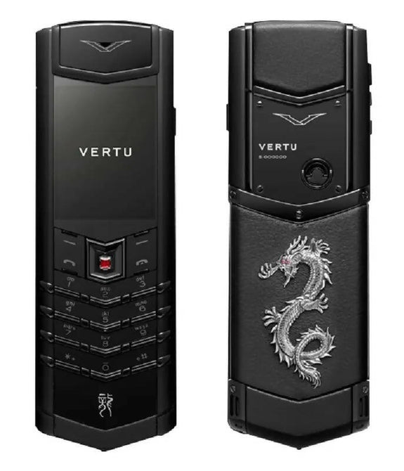 Vertu Signature Dragon Full Black Luxury Mobile Phone