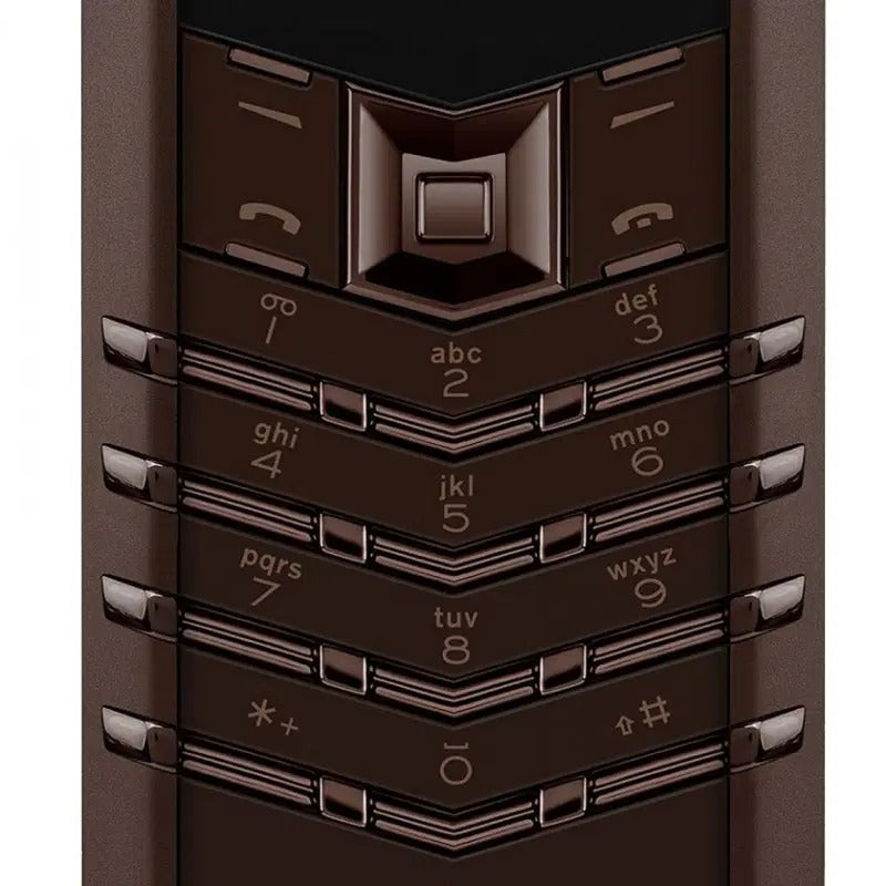 Vertu Signature S Full Brown Chocolate Dial Keypad Mobile Phone