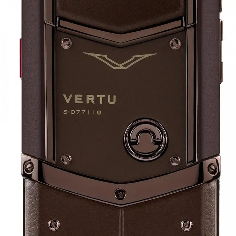 Vertu Signature S Full Brown Chocolate Dial Keypad Mobile Phone