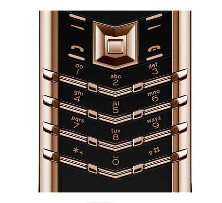 Vertu Signature Rose Gold Ultimate Black Ceramic Keypad Version