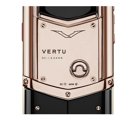 Vertu Signature Rose Gold Ultimate Black Ceramic Keypad Version