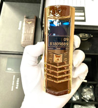 Vertu Signature S Rose Gold Chocolate Alligator Skin