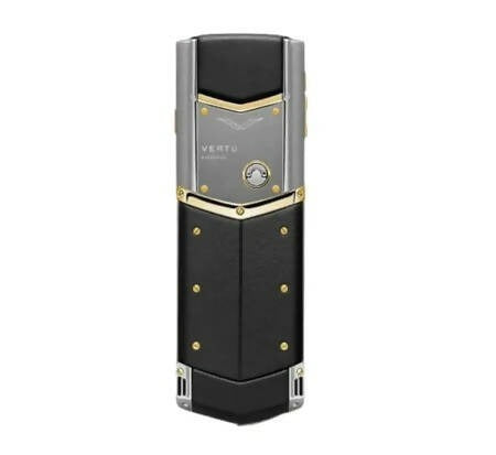 Vertu Signature Silver & Gold Black Keypad Mobile