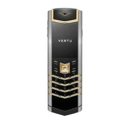 Vertu Signature Silver & Gold Black Keypad Mobile