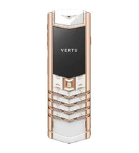 Vertu Signature White Rose Gold Diamond Edition Keypad Mobile Phone