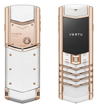 Vertu Signature White Rose Gold Diamond Edition Keypad Mobile Phone