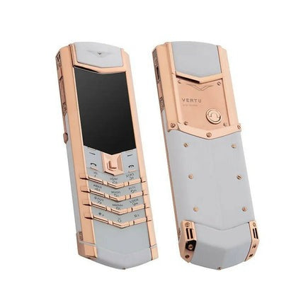 Vertu Signature White Rosegold Keypad Luxury Phone