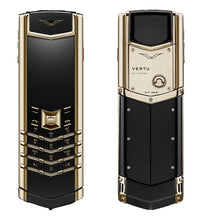 Vertu Signature 18Ct Real Gold Black Ceramic Keypad Mobile