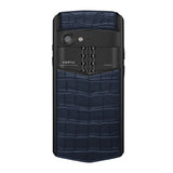 VERTU ASTER P Gothic Alligator Navy Blue Luxury Business Mobile Phone