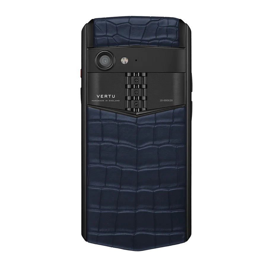 VERTU ASTER P Gothic Alligator Navy Blue Luxury Business Mobile Phone