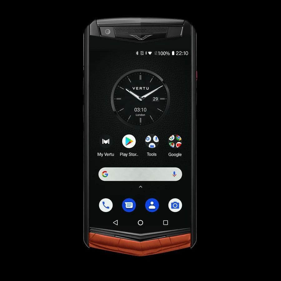 VERTU ASTER P Gothic Alligator Tangerine Luxury Business Mobile Phone