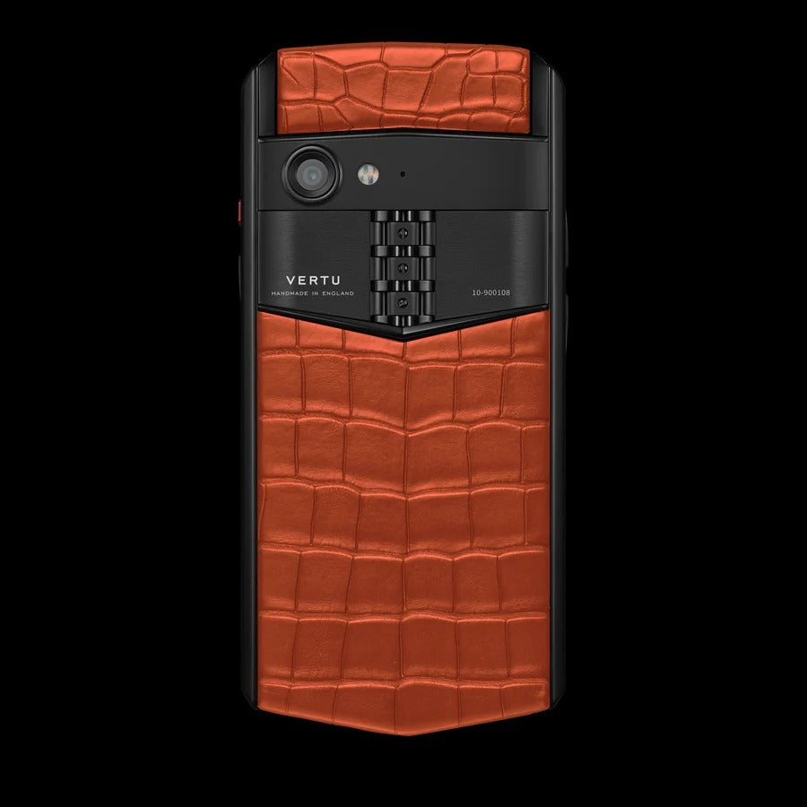 VERTU ASTER P Gothic Alligator Tangerine Luxury Business Mobile Phone